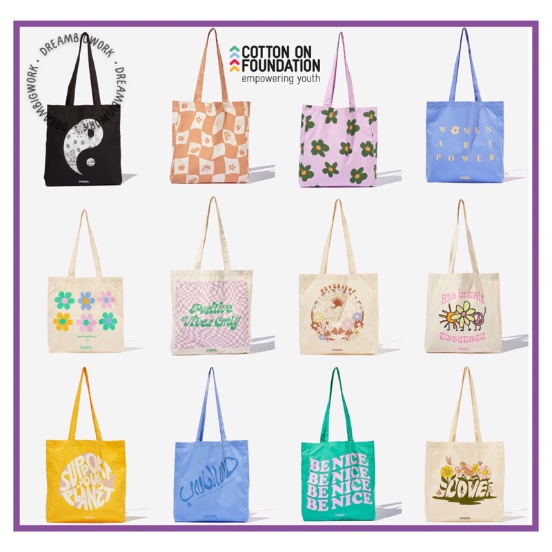 cotton on tote bag singapore