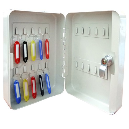20 Keys Slot Lockable Metal Key Box Wall Mount Safe Storage Box Cabinet With Security Key Lock Shopee Singapore