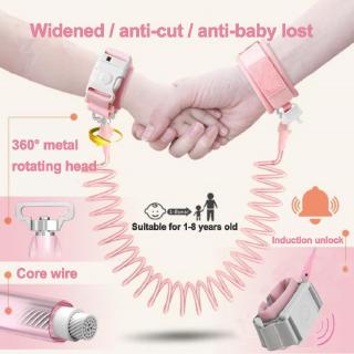 UpgradeToddler Kids Anti-Lost Wrist Band Harness Strap Adjustable Baby Safety Link Secure Induction Lock Accessories