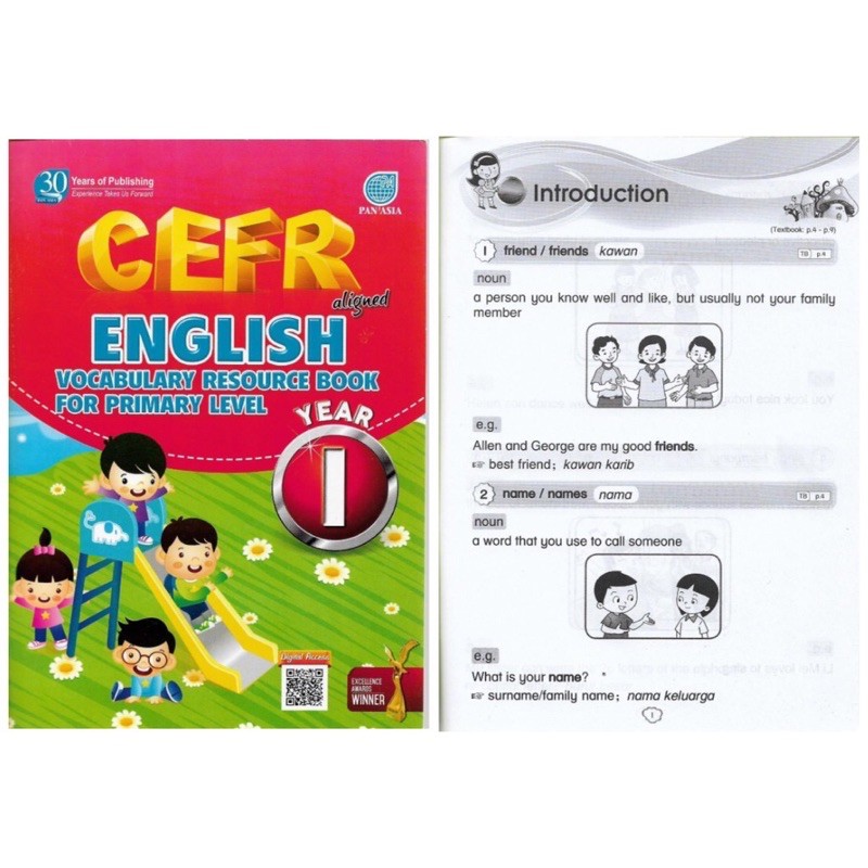 Shop Malaysia Pan Asia Cefr Aligned English Vocabulary Resource Book For Primary Level Year 1 2 3 2021 Shopee Singapore