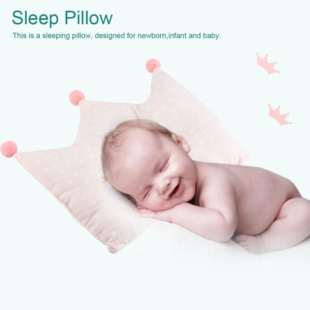Infant Baby S Crown Pillow Safe Support Sleep Flat Head Pillows