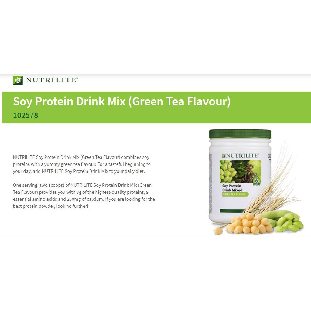 Nutrilite Protein Powder 450g All Plant Mix Berries Chocolate Greentea Shopee Singapore