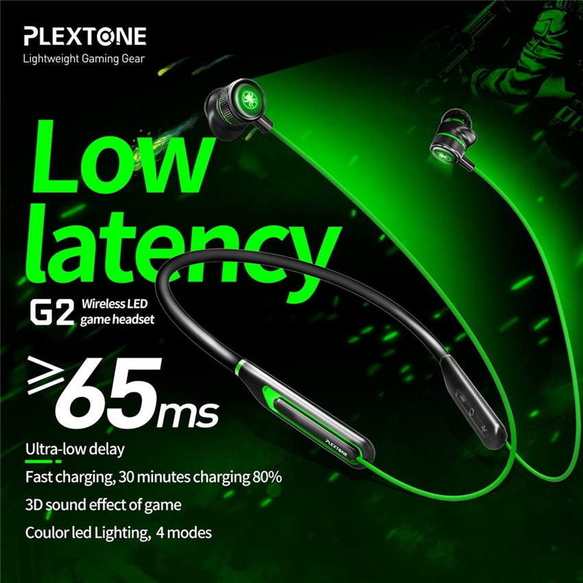 green wireless gaming headset