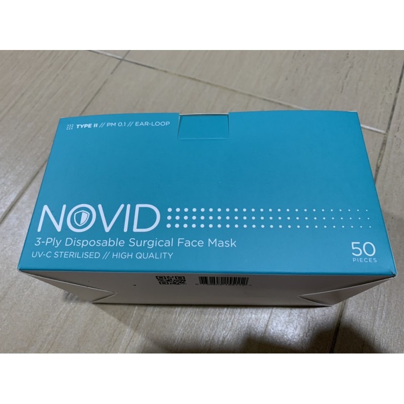 Ready Stock Novid 3 Ply Disposable Face Mask Shopee Singapore