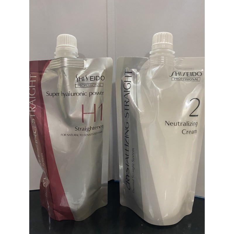 Ready stock Crystallizing straight straightening cream rebonding cream H1 400g+H2 400g