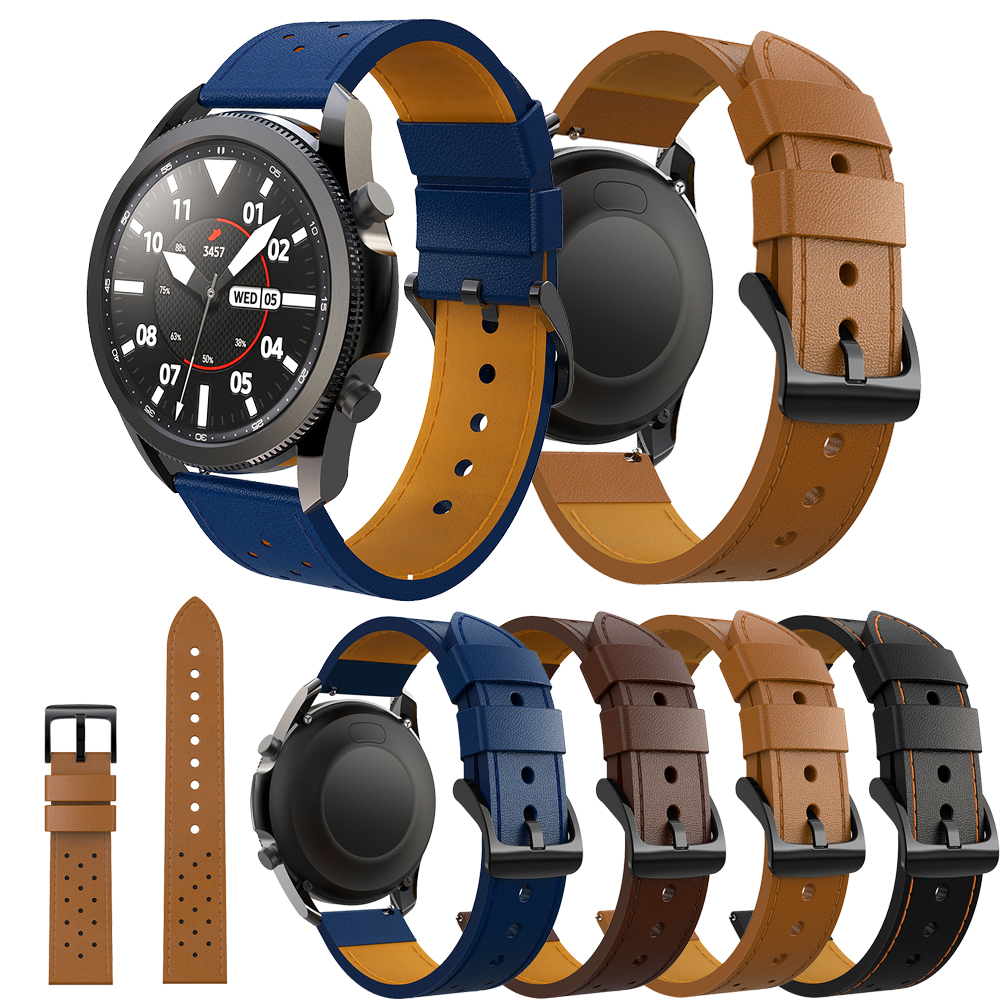 Genuine Leather Strap For Samsung Galaxy Watch 3 45mm/Galaxy 46mm/Gear