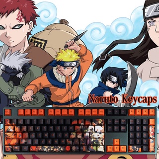 108 Keys Japanese Anime Naruto Keycaps Cherry Profile PBT Dye Sublimation Mechanical Keyboard Animation Ninja Keycap For MX Switch