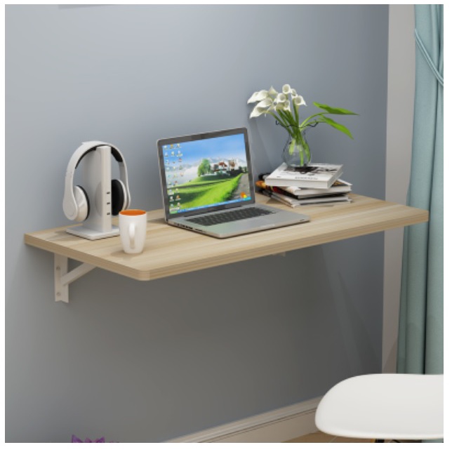 Space-saving Foldable Wall Table / Efficient Study Furniture Living Bedroom Kitchen Furniture / BTO / HOME/ REVAMP