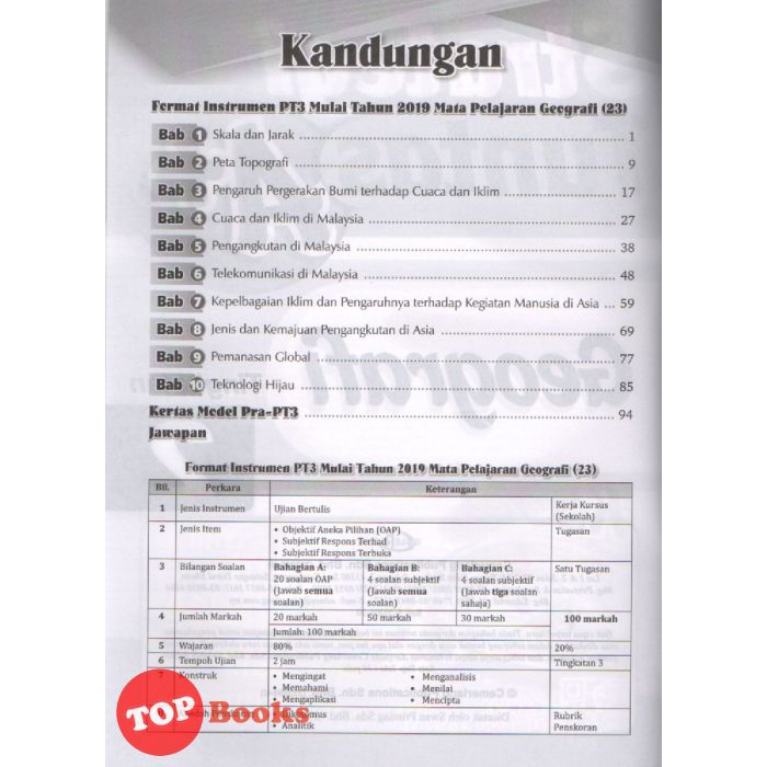 Topbooks Cemerlang Strategi Tuntas A Kssm 2020 Geografi Tingkatan 2 Shopee Singapore