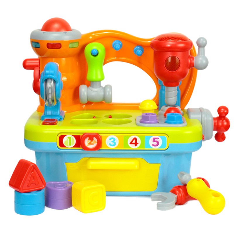 Musical Workbench Toy For Kids Work Bench Building Tools Shopee