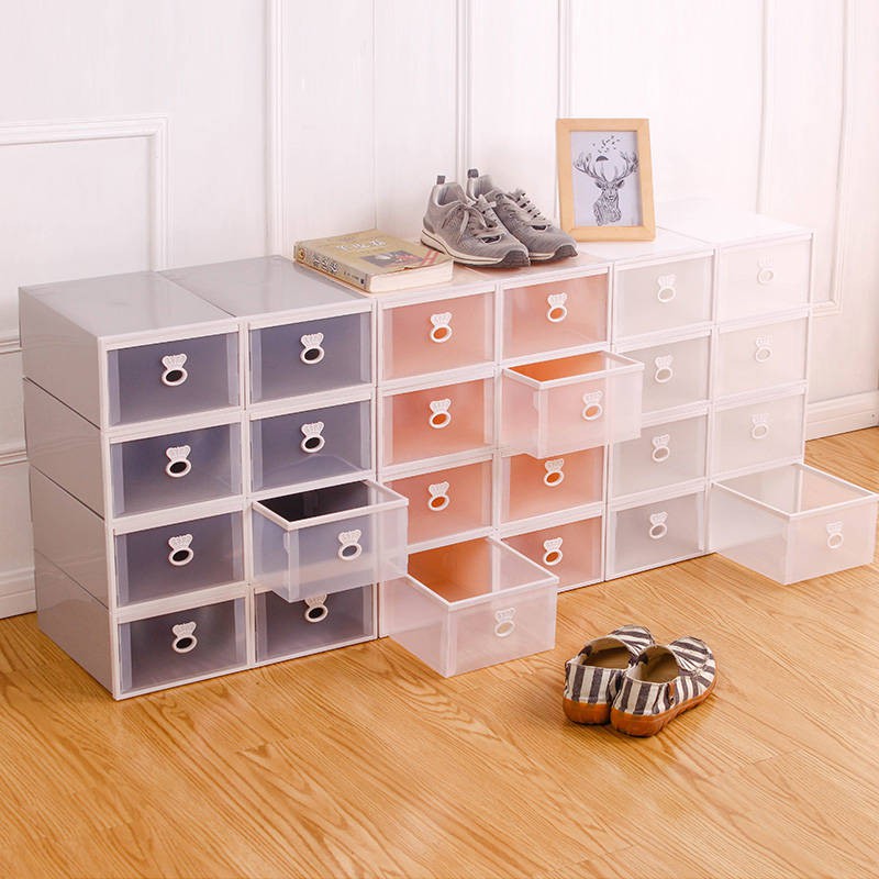 Best Friend Thicken Drawer Transparent Shoe Box Plastic