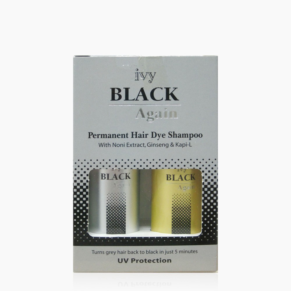 Ivy Black Again Permanent Hair Dye Shampoo Shopee Singapore