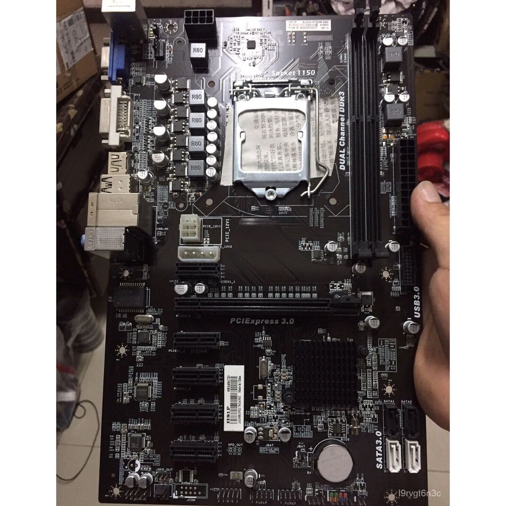 H81p Btc Motherboard 6gpu 6pci E Cf H81a Btc Motherboard Lga 1150 H81a Btc H81 Mining Motherboard Shopee Singapore