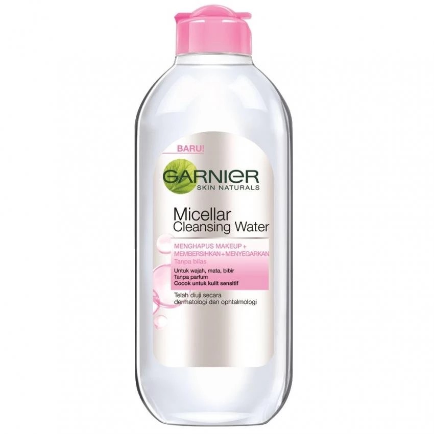 micellar water pink garnier