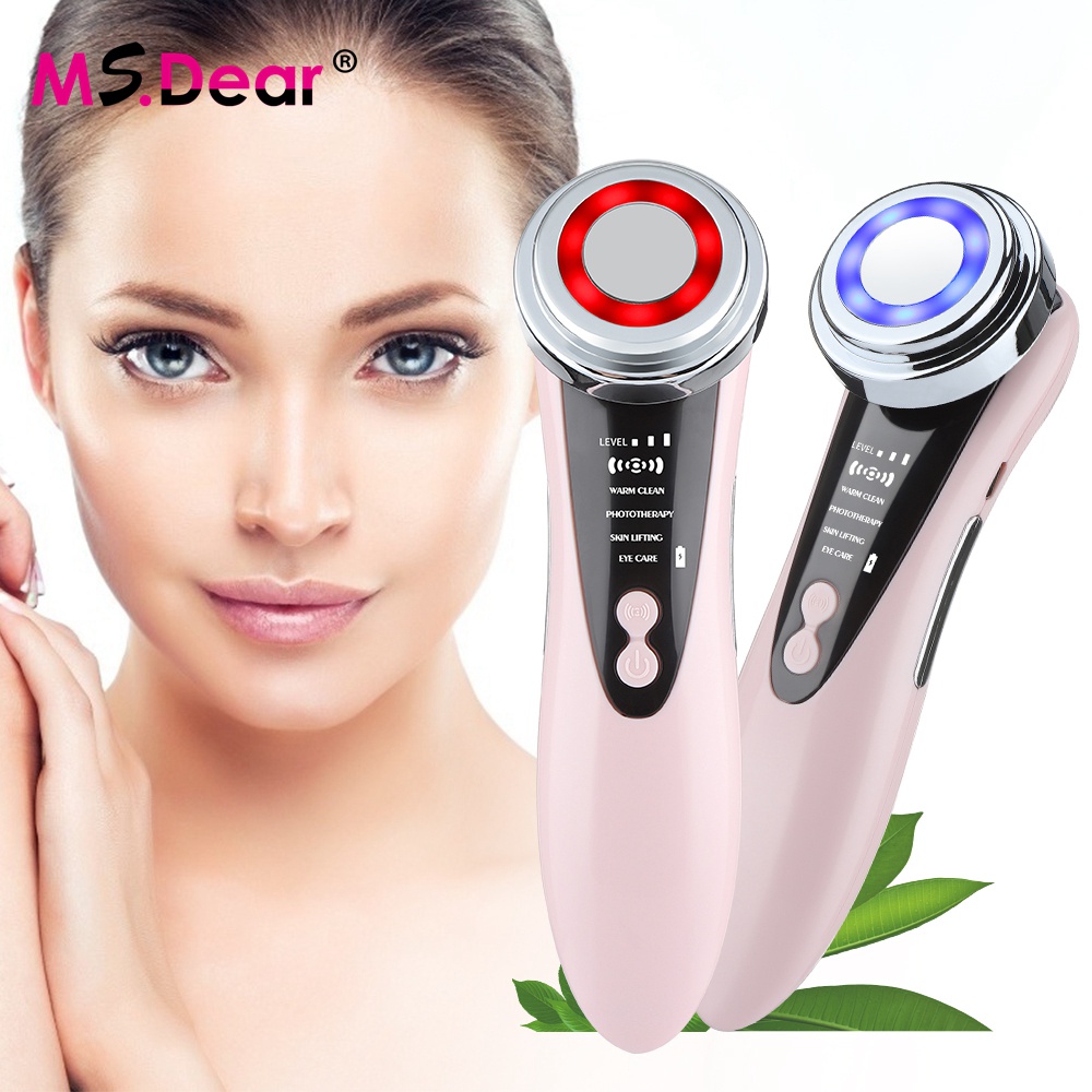 5 In 1 Multifunctional Facial Skin Care Massager Electric Facial Massage Device Clean Face Anti Aging Lifting Tighten Face Skin Care Tool