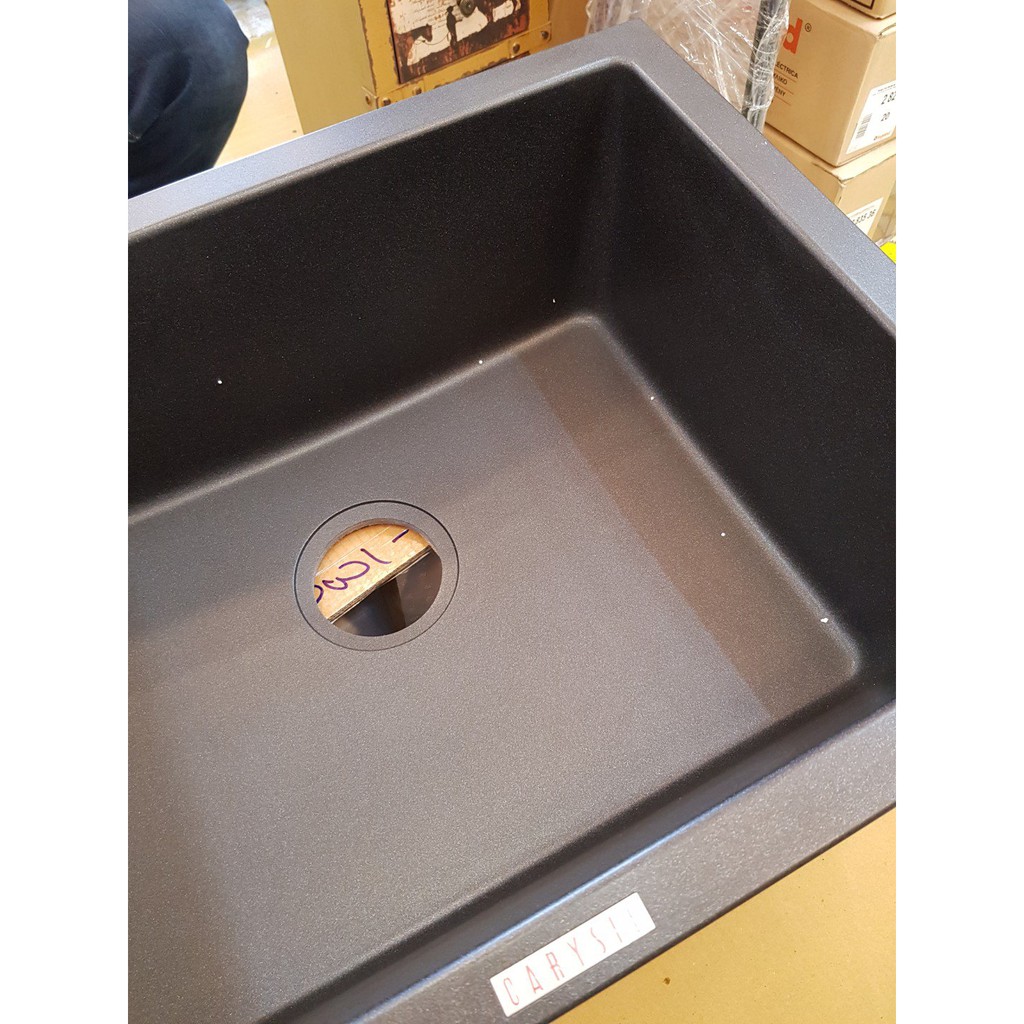 [Black Granite sink] Carysil Big bowl kitchen sink Shopee Singapore