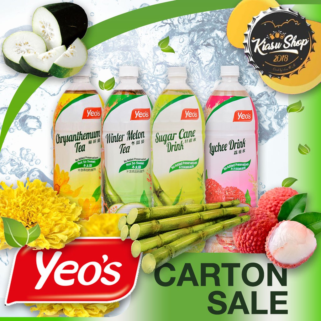 Yeo's Assorted Drinks (1.5L X 12 Bottles) Shopee Singapore