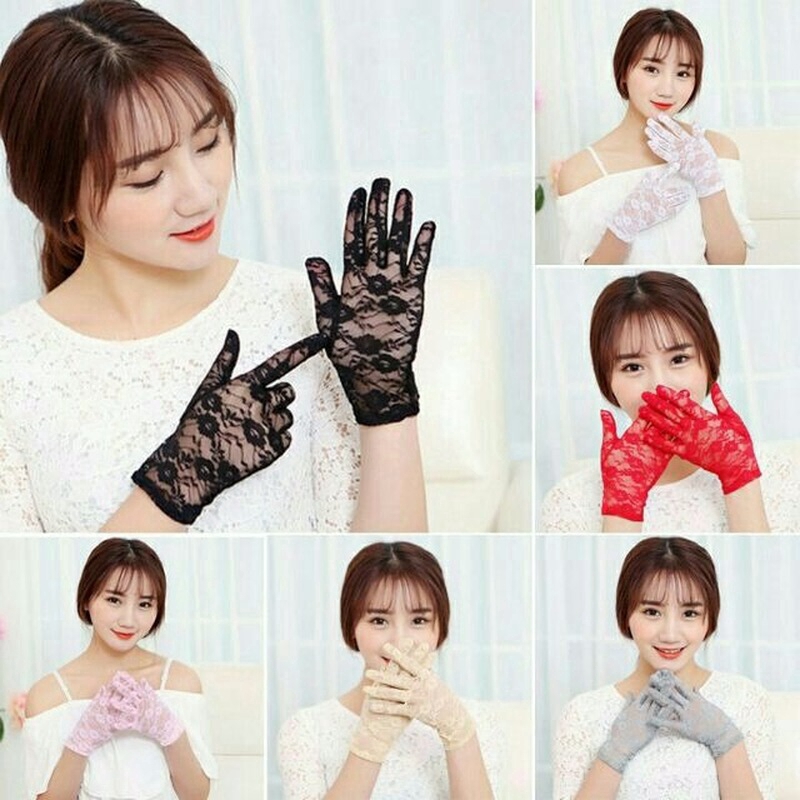 prom lace gloves