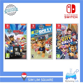 [SG] Nintendo Switch Game Paw Patrol - Grand Prix / On a roll!  / Save Adventure Bay / The Movie Adventure City Calls