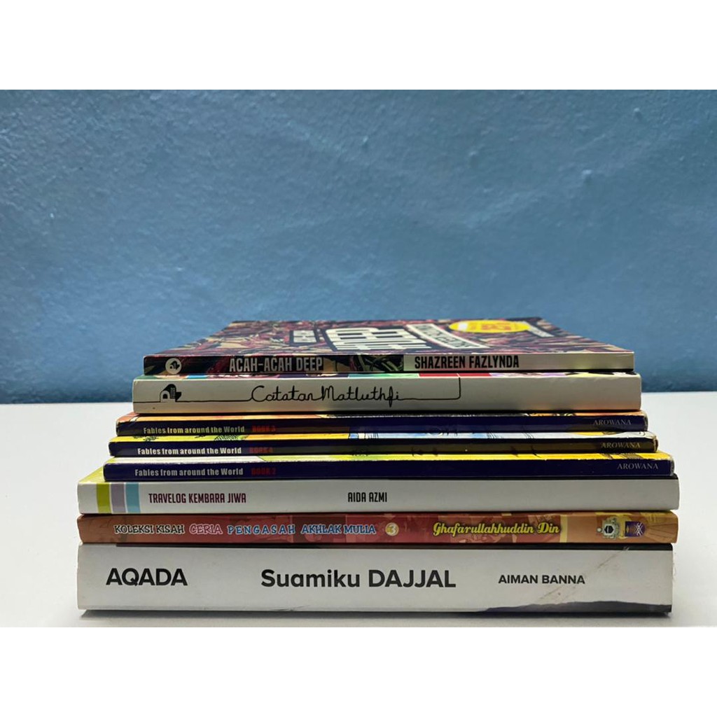 Clearance Preloved Novels Malay English Shopee Singapore