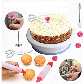 90pcs cake decorating set of piping tips turntable cake slicer russian piping nozzle spatula cupcake liner #4