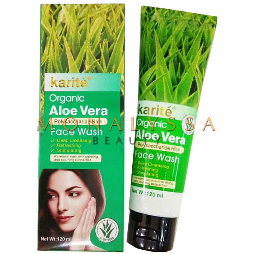 karite organic aloe vera face wash