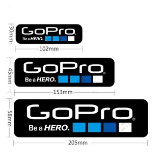 Gopro 12 Pieces Black Gopro Icon Sticker Gopro Hero Logo Adhesive Sticker