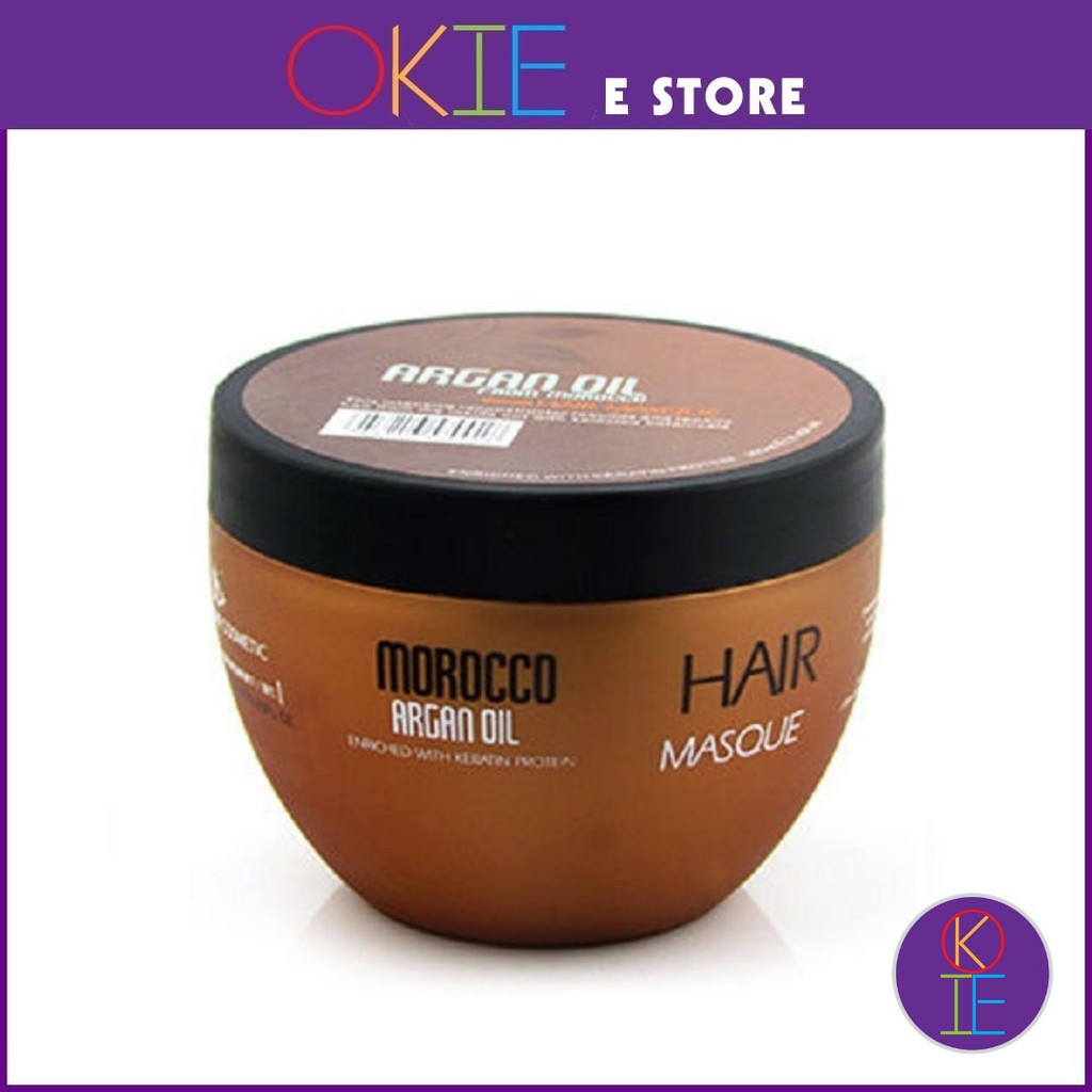 Shop Malaysia Nuspa Argan Oil From Morocco Keratin Hair Treatment Masque 250ml Shopee Singapore