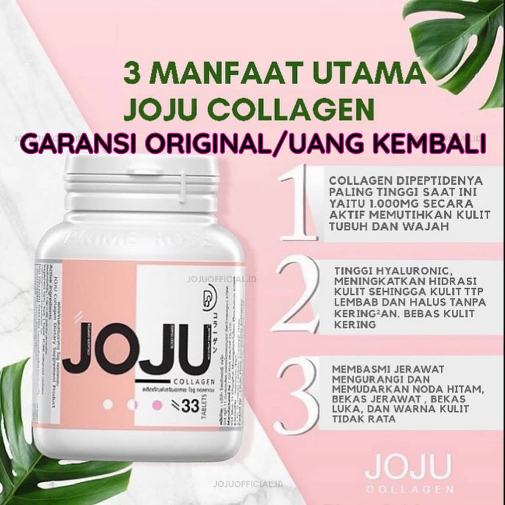 Joju Collagen Dietary Supplement 33tablets Bottle Singapore