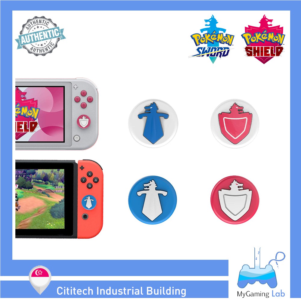 Sg Wholesaler Nintendo Switch Lite 2 Pair Pokemon Sword Shield Design Thumbstick Cover Joystick Controller Button Cap Shopee Singapore