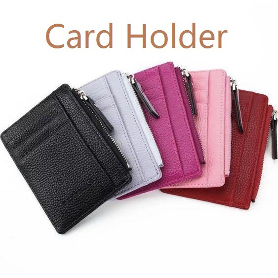 Card Holder PU leather Slim Bank Card Case Coin Pouch Card Pouch 
