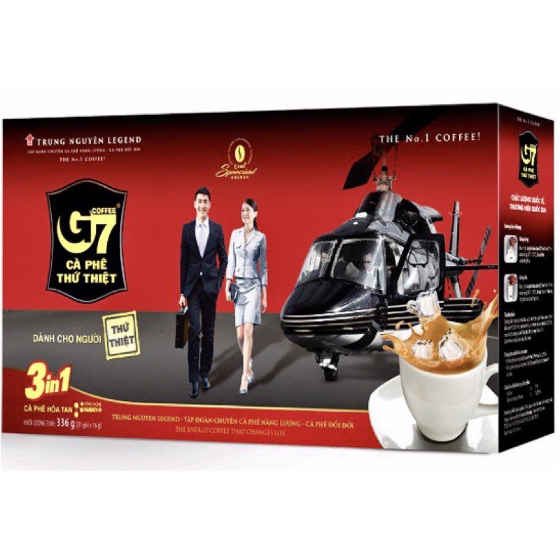 Shop Malaysia Vietnam Instant Coffee Trung Nguyen G7 3 In 1 21 Sachets Box 越南咖啡 Shopee Singapore