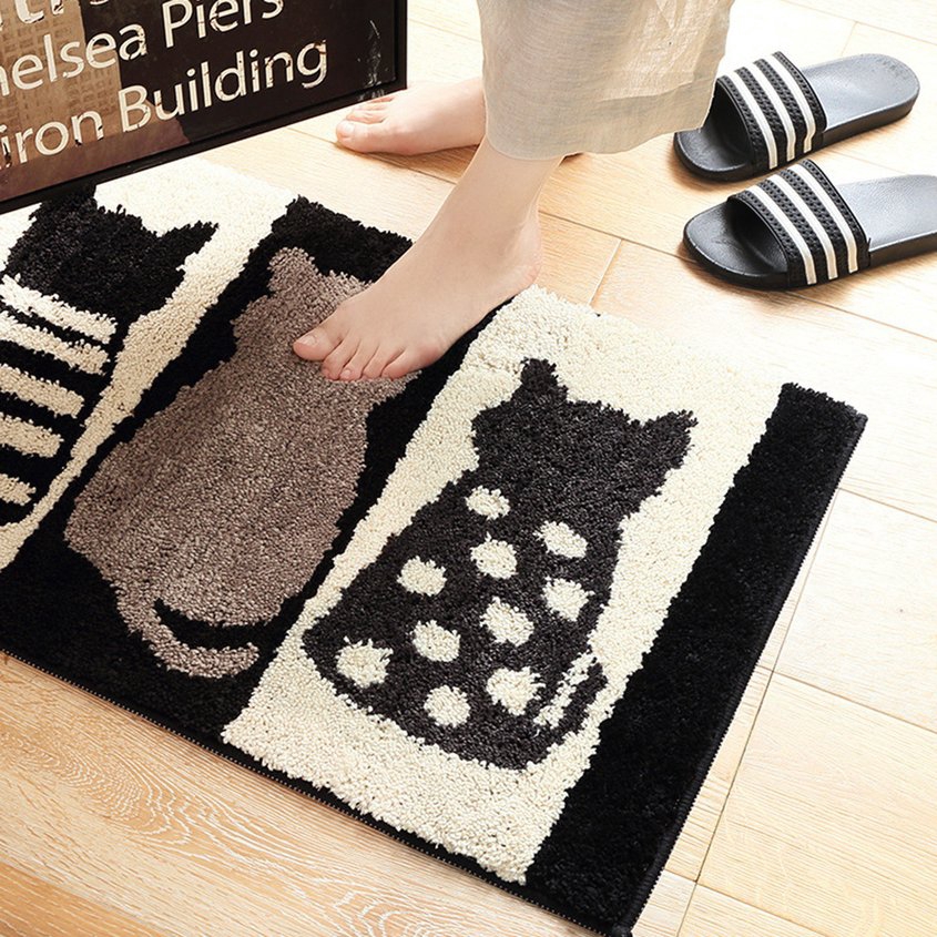 Household Bathroom Mat Super Absorbent Bedroom Kitchen Bathroom