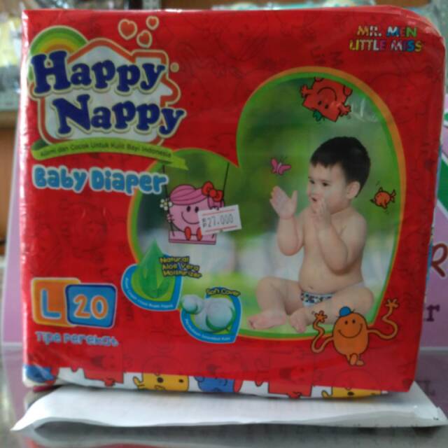 Happy nappy baby diaper L20 | Shopee 