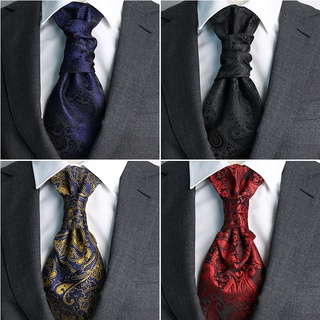 Men's Tie Wedding Groom Dinner Conference Suit Gentleman Dress British Style Wine Red Imitation Silk Hong Kong Knot