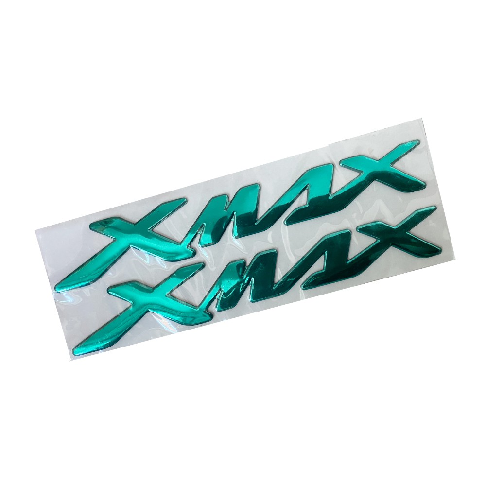 LIULANG KAIX Shop Motorrad 3D-Emblem-Abzeichenabbild-Aufkleber-Tank-Rad Xmax Aufkleber fit for Yamaha X-max 250 300 xmax250 xmax300 Color : Black 