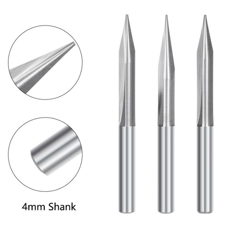 6mm Shank 25 Degree 0.6mm Blade Engraving Bits Sticker CNC Router Milling Tool 