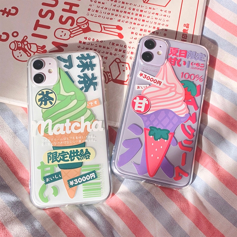 Kawaii Japanese Matcha Ice Cream iPhone Case Available for iPhone 12 series now!!