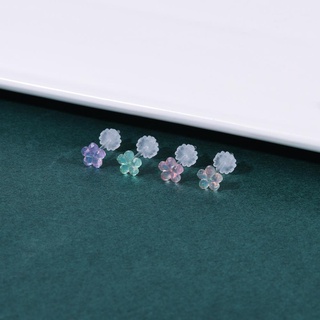 Image of thu nhỏ 1 Pair 20G Cute Animals Shape Stud Earring Acrylic Heart Moon Invisible Resin Ear Studs Helix Conch Rock Piercings Jewelry #4