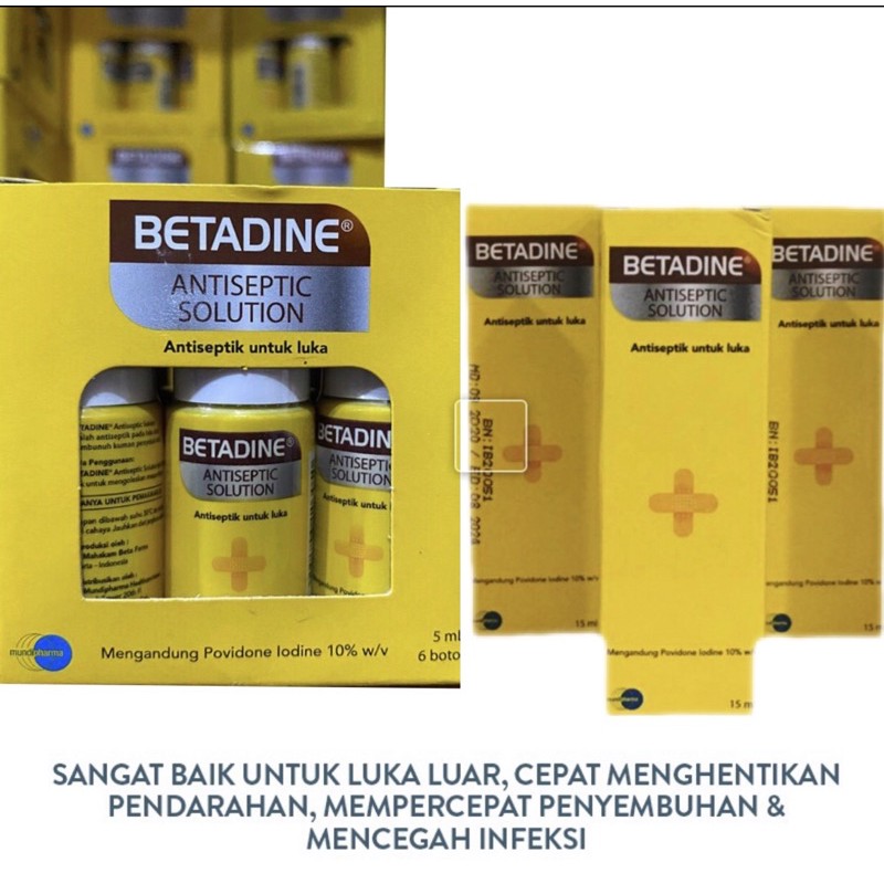 Betadine Antiseptic Solution Ubat Luka Shopee Singapore