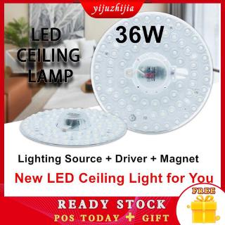 【Free connector】LED Ceiling Light Round Lamp Magnet Light Living Room Bedroom Home Lighting Light Bulb Ceiling Lamp Light Module 220V