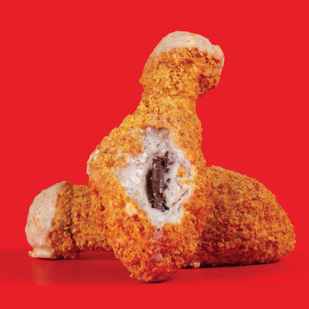 Swensen's Box of 10 Fried Chicken Ice cream (Cookies 'N' Cream