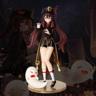 20cm Anime Figure Hu Tao Game Figure Model Decoration Doll Two -dimensional Kawaii Room Decoration Gifts for Collecting Enthusiasts