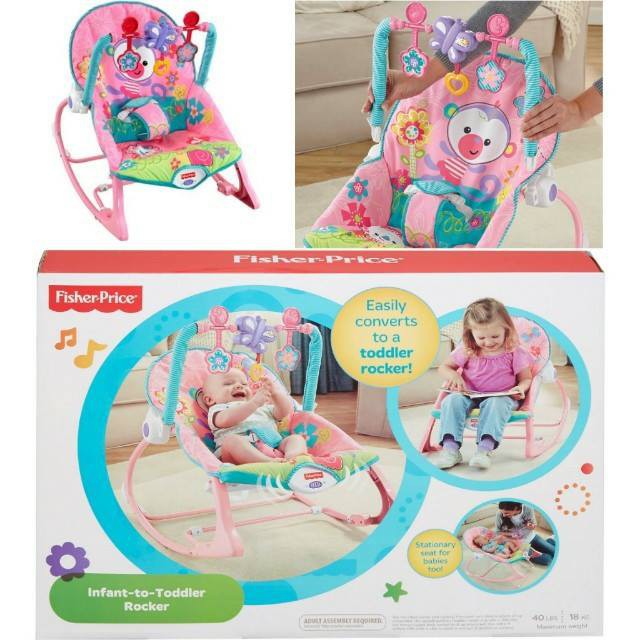 fisher price infant to toddler rocker pink