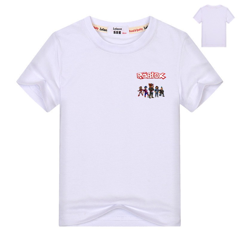 Toddler Summer Tops Boys Roblox Game Tee Short Sleeve Cotton Tee For Children Shirt Tops Shopee Singapore - pink simple supreme shirt cheap buynow roblox