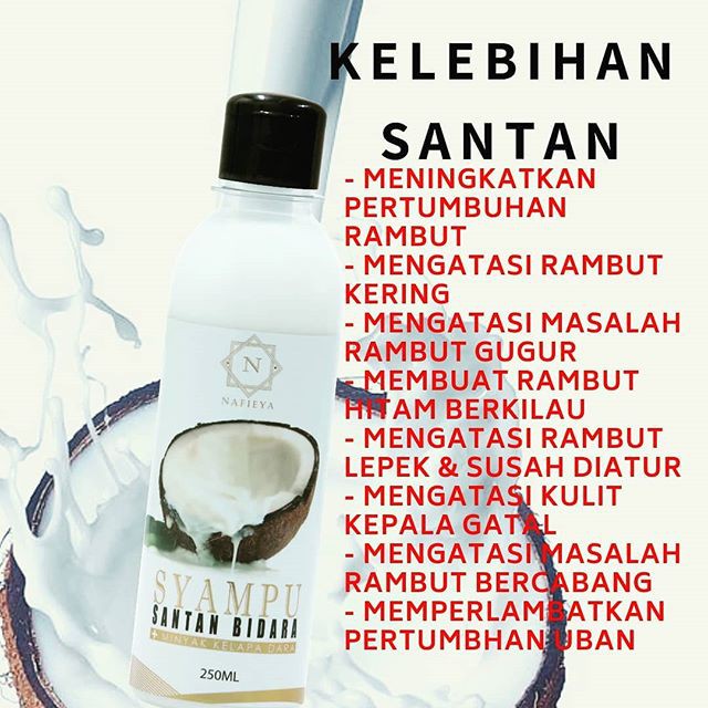 Syampu Santan Bidara Original Hair Shampoo Shopee Singapore