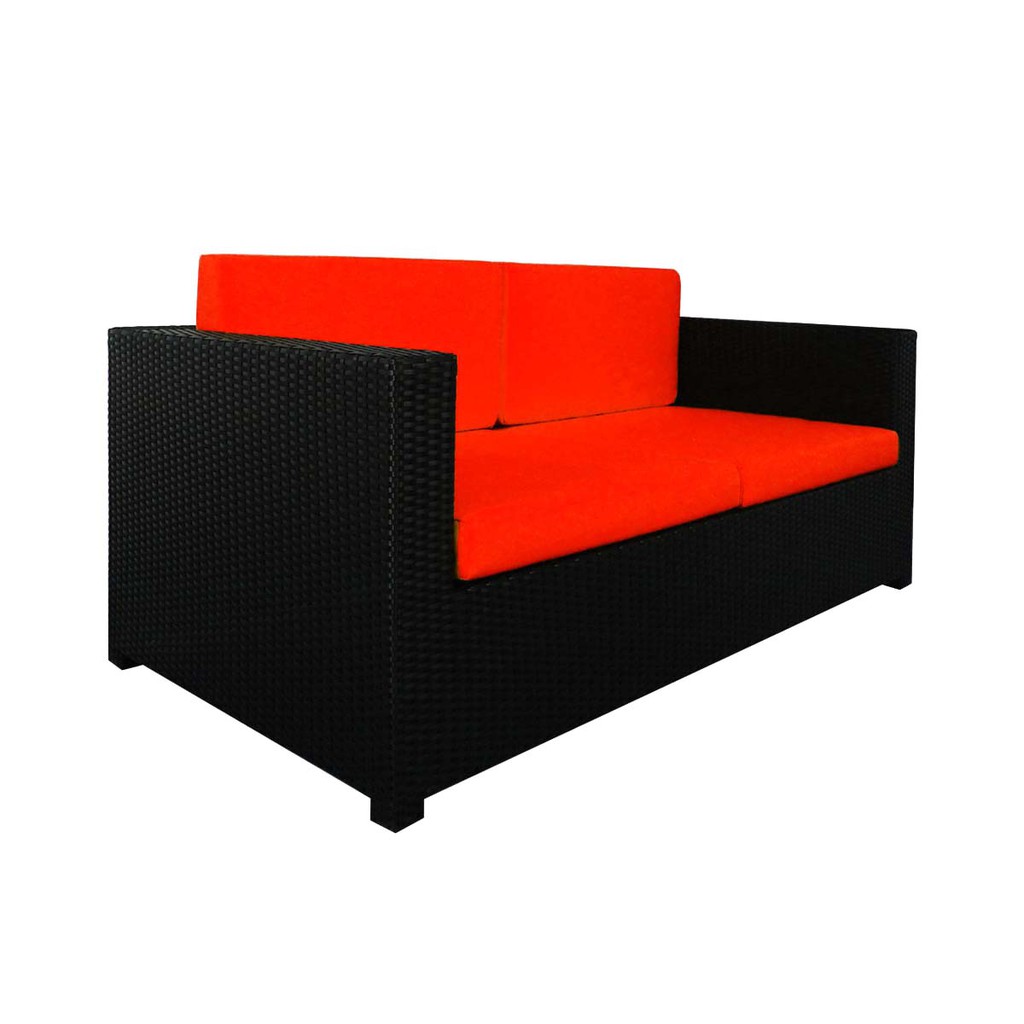 Fiesta Sofa Set II, Orange Cushions   Arena Living  Balcony  Outdoor  Garden  Furniture  Fast Delivery Singapore