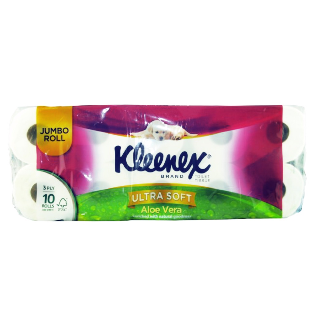Kleenex Ultra Soft Aloe Vera Toilet Tissue 10X200S Shopee Singapore