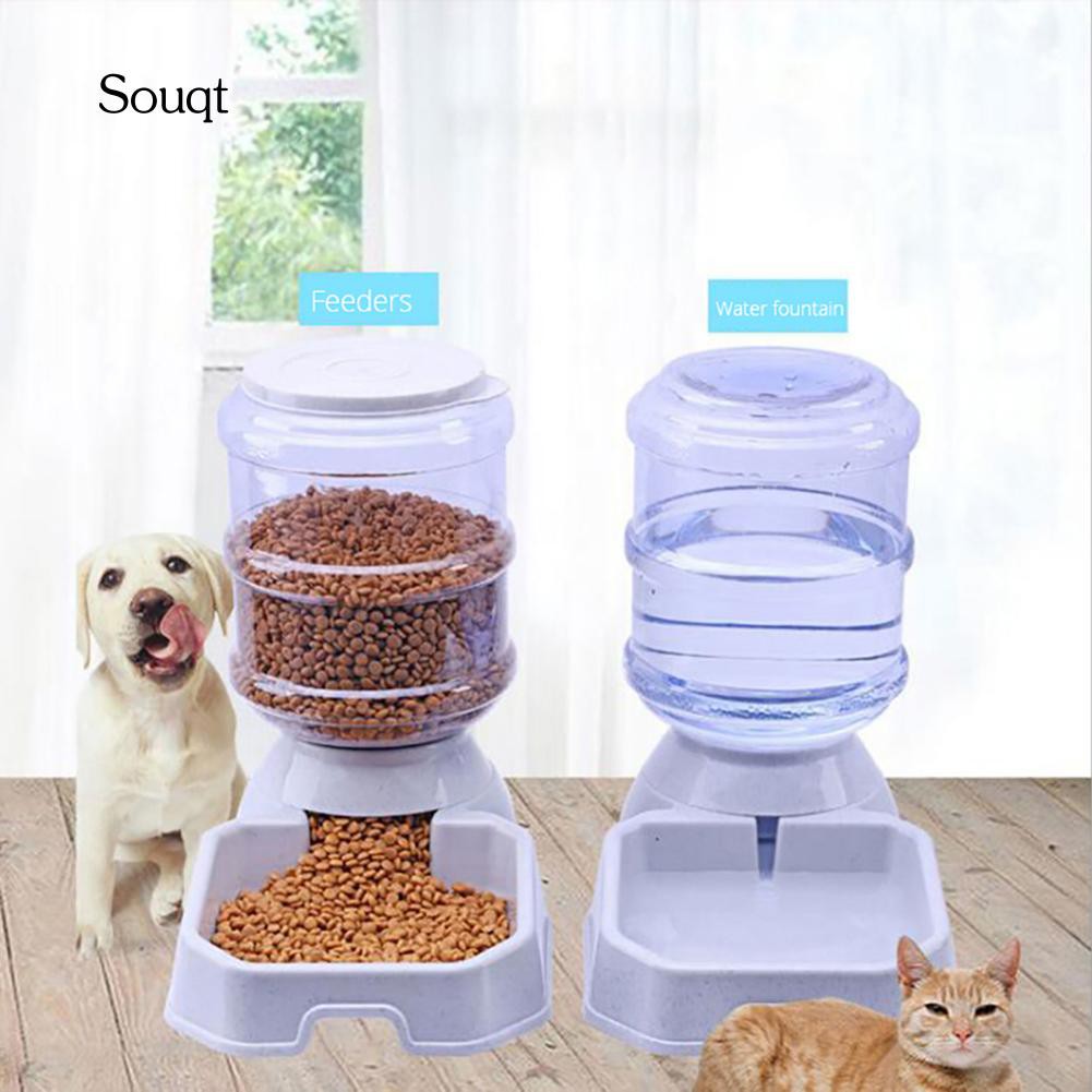 Sq 3 8l Automatic Pet Feeder Dog Cat Drinking Bowl Large Capacity