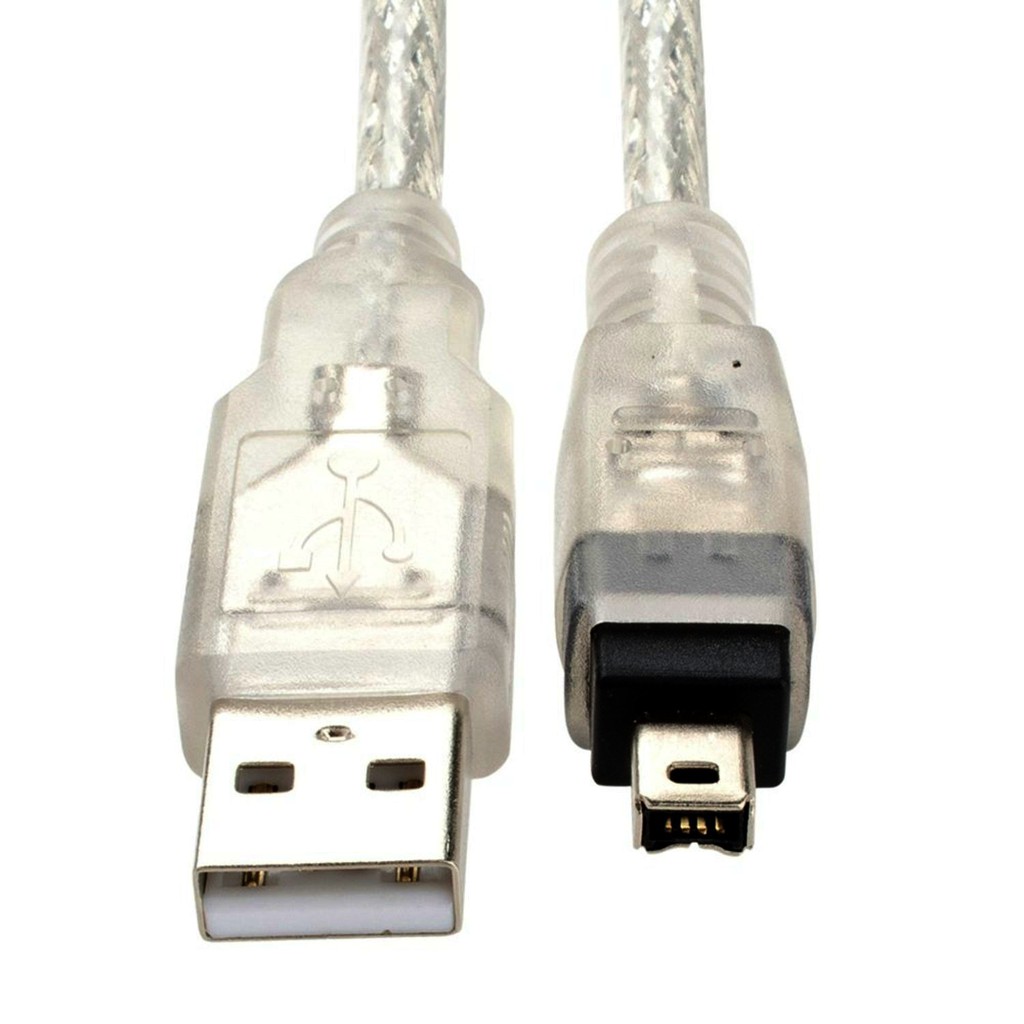 Usb To 4 Pin Ieee 1394 Firewire Cable Converter Sony Dcr Trv75e Dv Camera Shopee Singapore